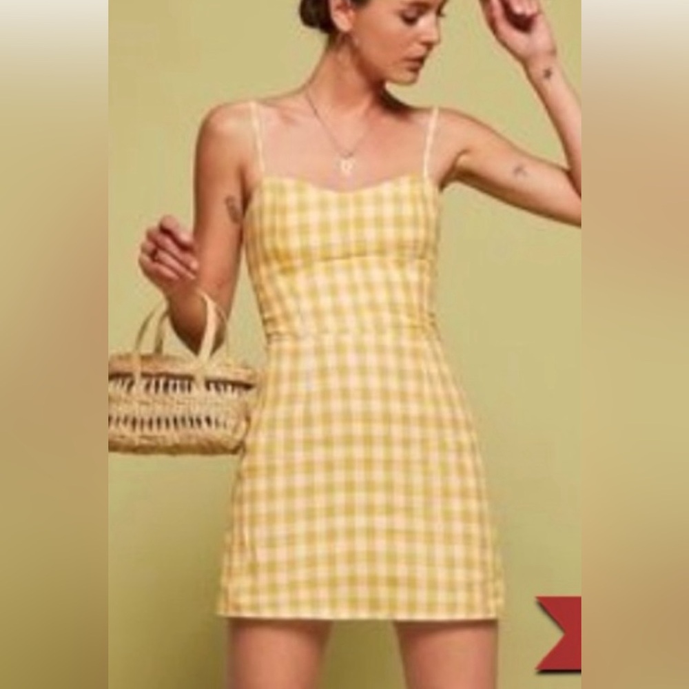 Reformation Audrey Dress in Zest